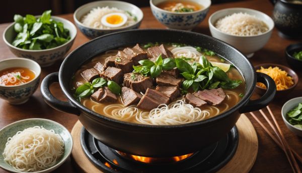 Le secret du bouillon pho mijoté longuement