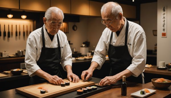 Les maîtres sushi transmettent leur art ancestral